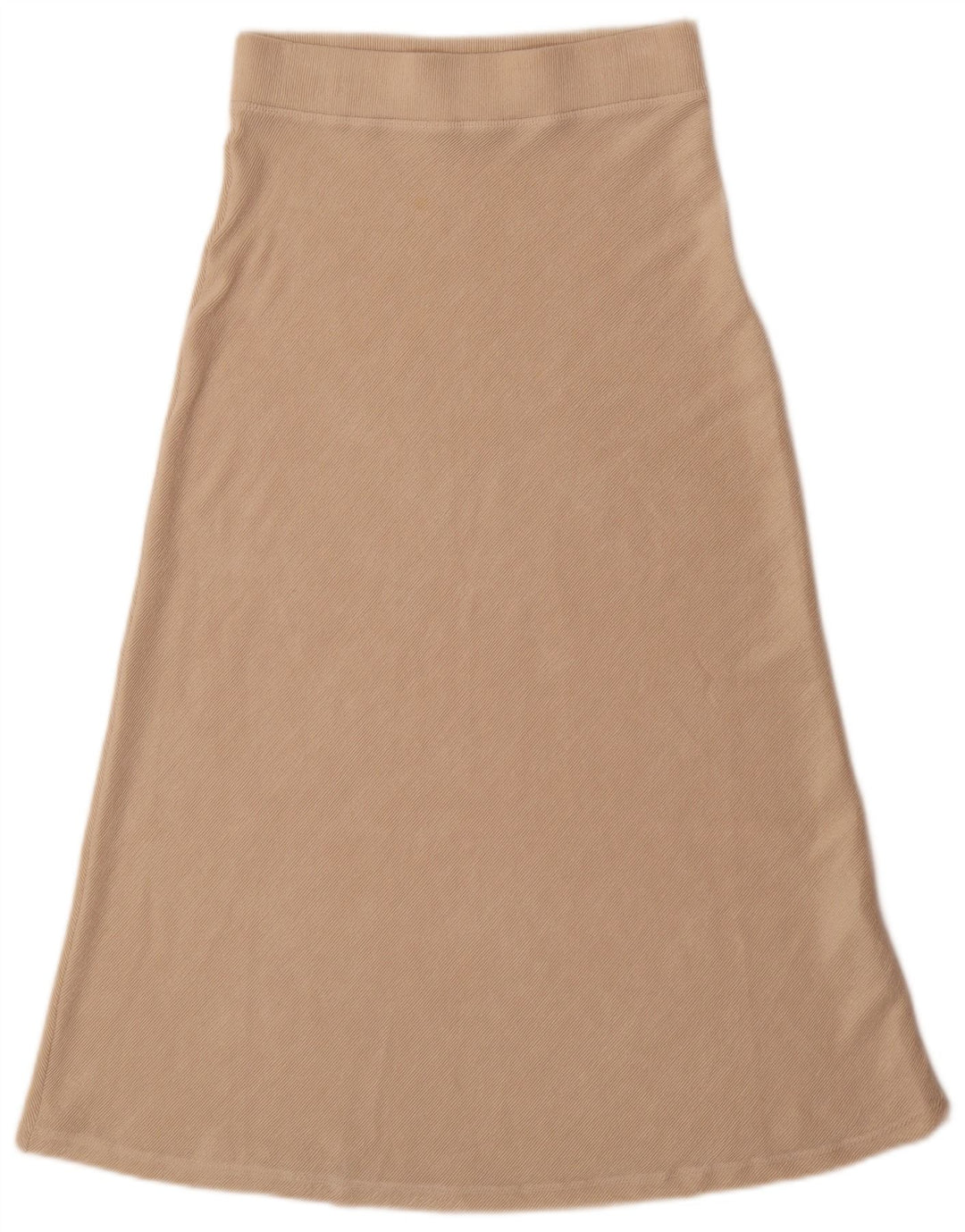 Zara Femme Jupe Trapèze Taille Haute Moyen W28 Beige Polyester