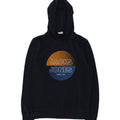 JACK & JONES Mens Graphic Hoodie Jumper Medium Navy Blue Polyester | Vintage Jack & Jones | Thrift | Second-Hand Jack & Jones | Used Clothing | Messina Hembry 