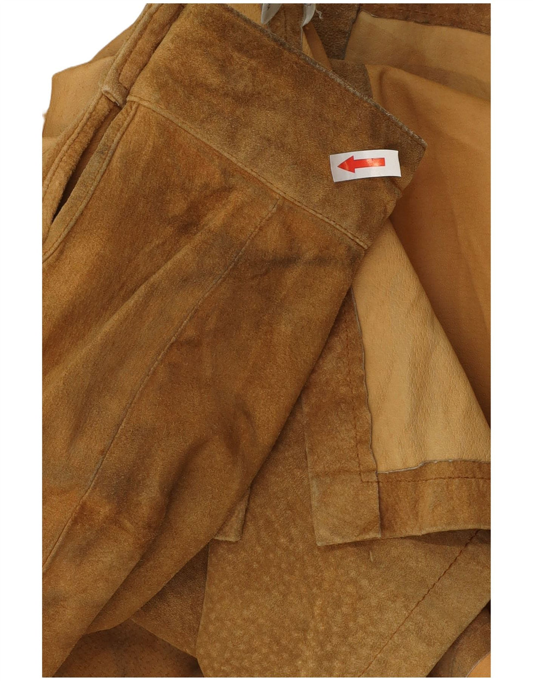 Andrea Mare Surchemise en daim pour femme UK 16 Grand cuir beige