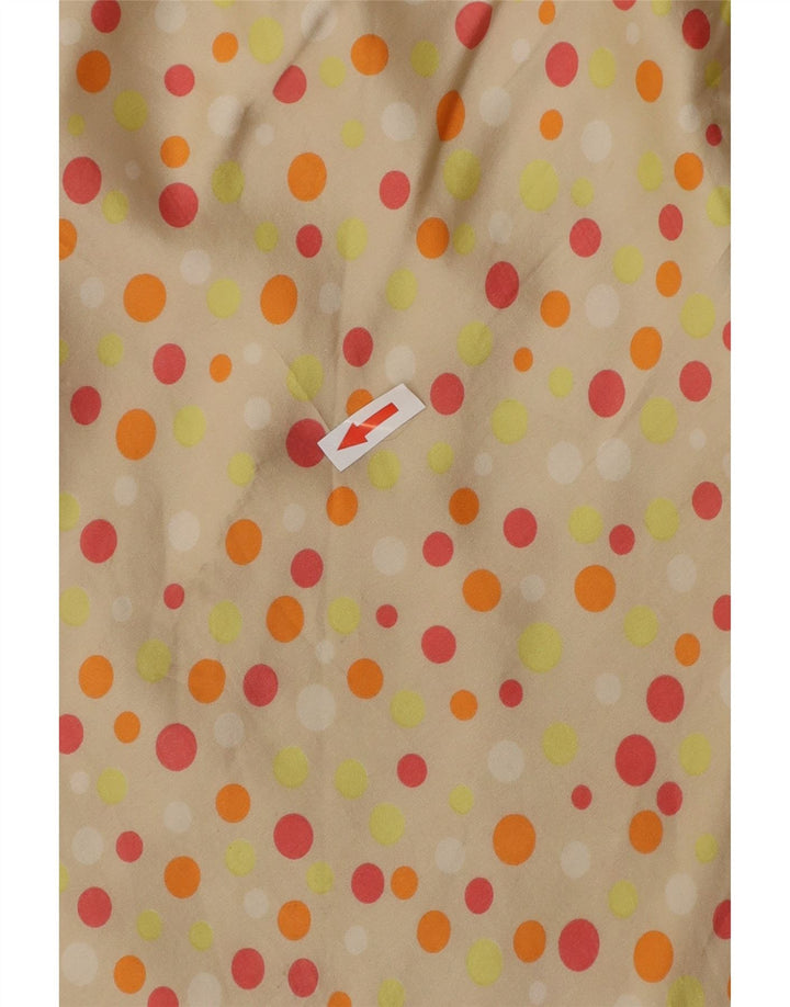 VINTAGE Jupe Maxi Femme W26 Petit Pois Beige