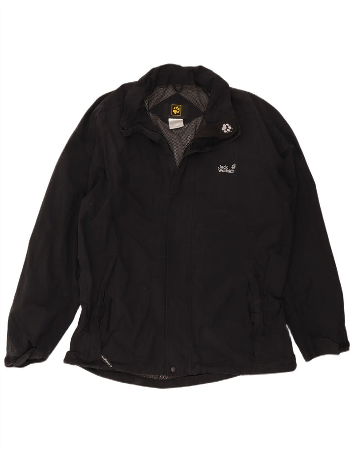 Jack Wolfskin Veste coupe-vent pour homme UK 50 3XL Noir Polyamide