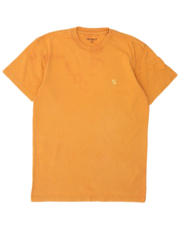 Carhartt T-Shirt Homme Top XS Orange Coton