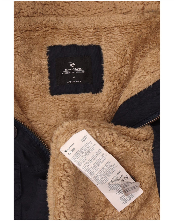 Rip Curl Veste utilitaire à capuche pour homme UK 38 Bleu marine moyen en coton