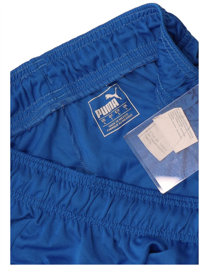 PUMA Short de sport pour hommes, grand, bleu, polyester