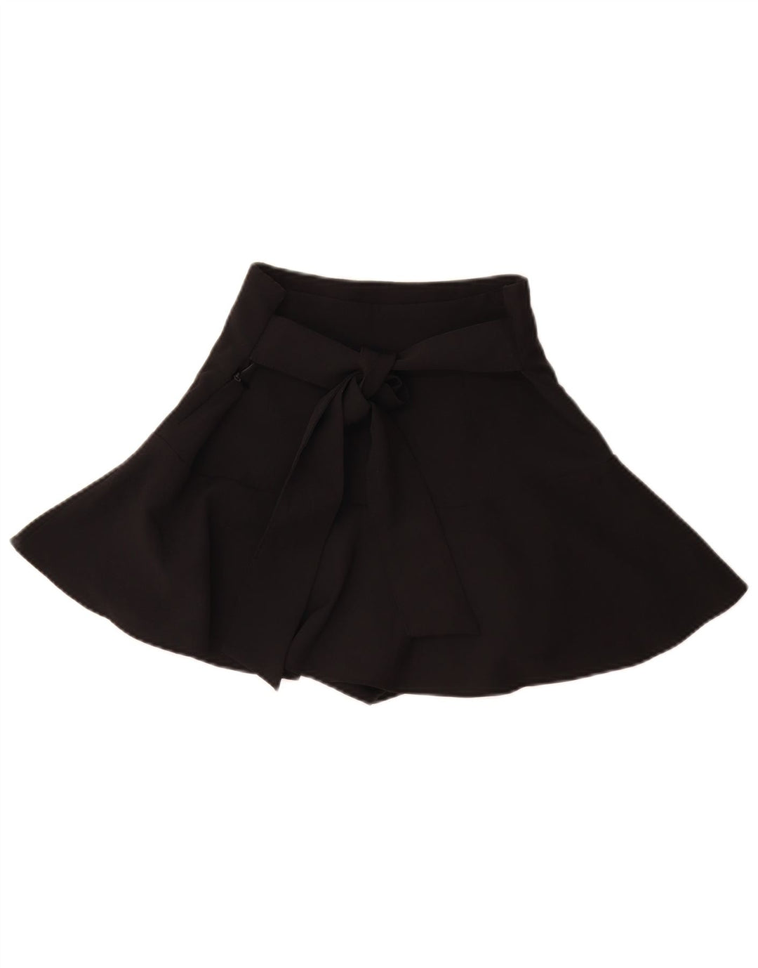 Zara Femme Mini Jupe Petite W26 Coton Noir