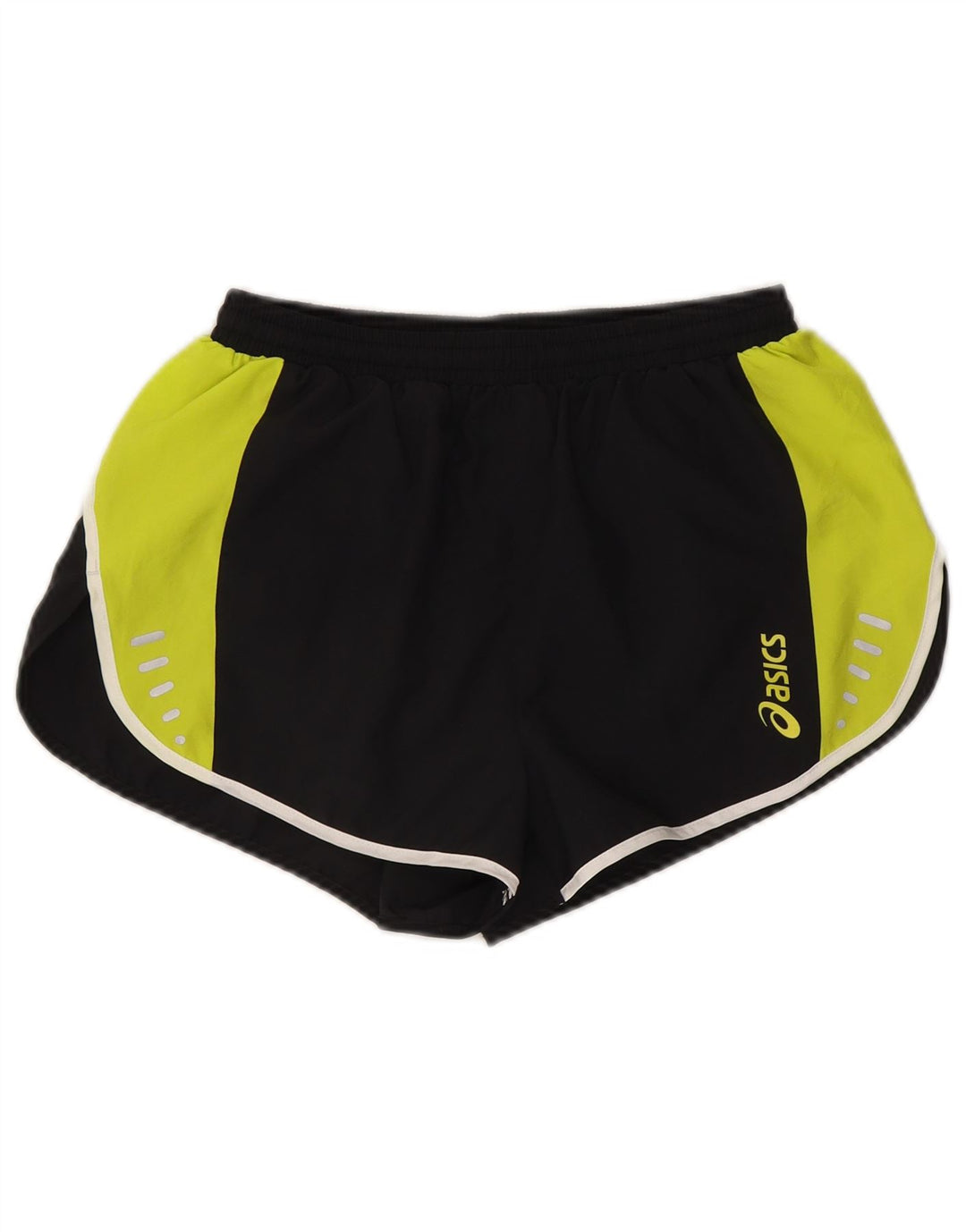 Asics Short de sport pour femme UK 12 Medium Noir Colorblock Polyester