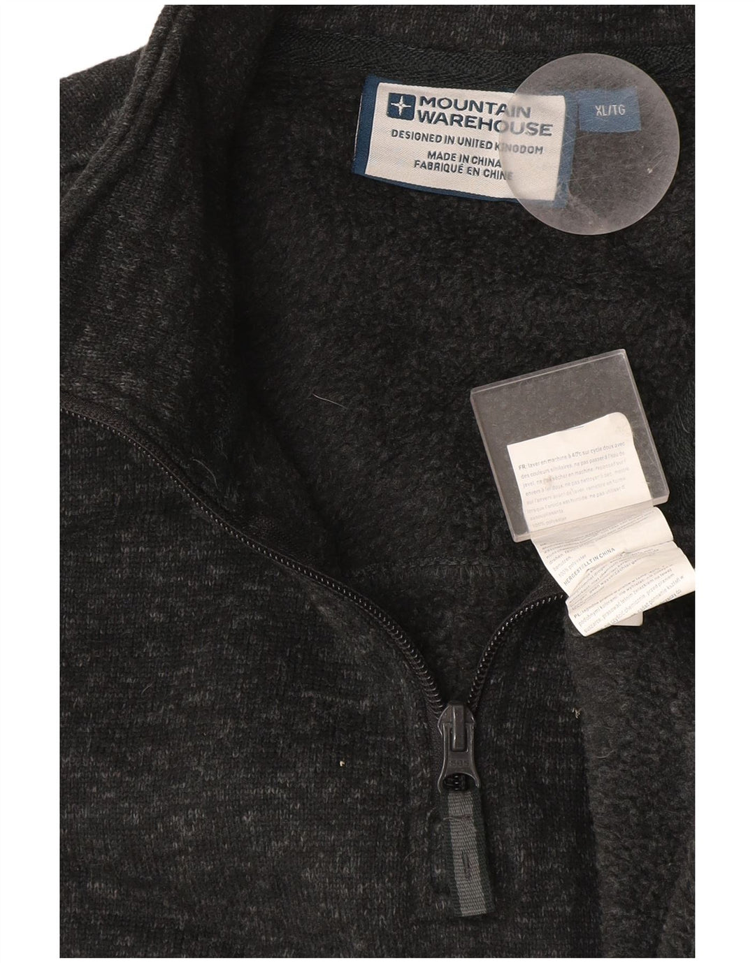 Mountain Warehouse Sweat-shirt à col zippé pour homme XL Gris chiné
