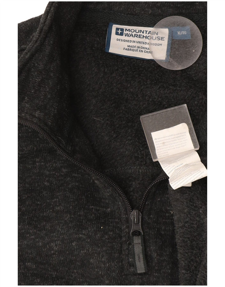 Mountain Warehouse Sweat-shirt à col zippé pour homme XL Gris chiné