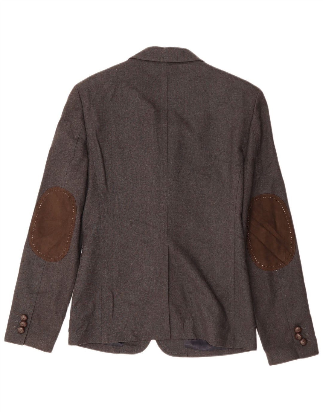 ZARA Veste blazer à 3 boutons pour homme EU 48 Gris moyen Polyester