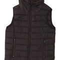 Zara Femme Gilet Rembourré UK 14 Moyen Noir Nylon