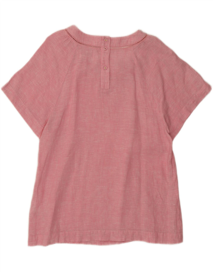 Blouse White Stuff Femme UK 10 Petit Lin Rose Moucheté