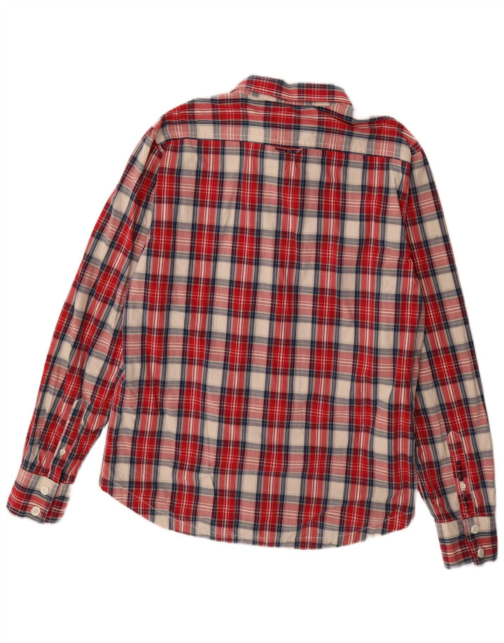 SUPERDRY Chemise Homme 2XL Rouge Carreaux Coton