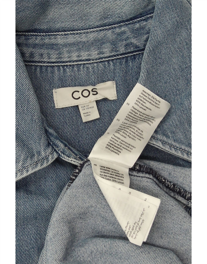 COS Robe en jean surdimensionnée à manches courtes pour femme EU 40 Bleu moyen Coton