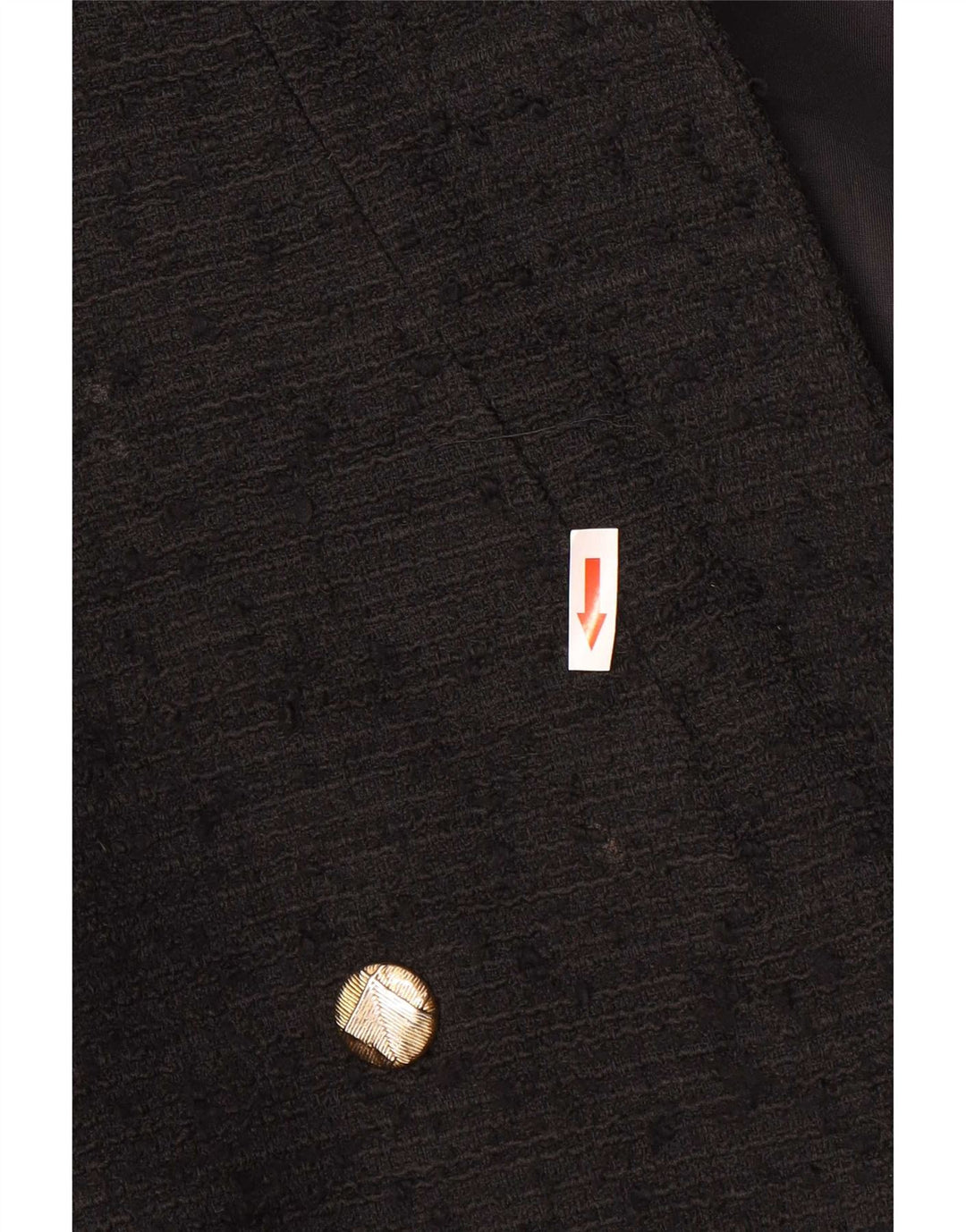 Zara Veste blazer à double boutonnage pour homme UK 36 Petit polyester moucheté noir