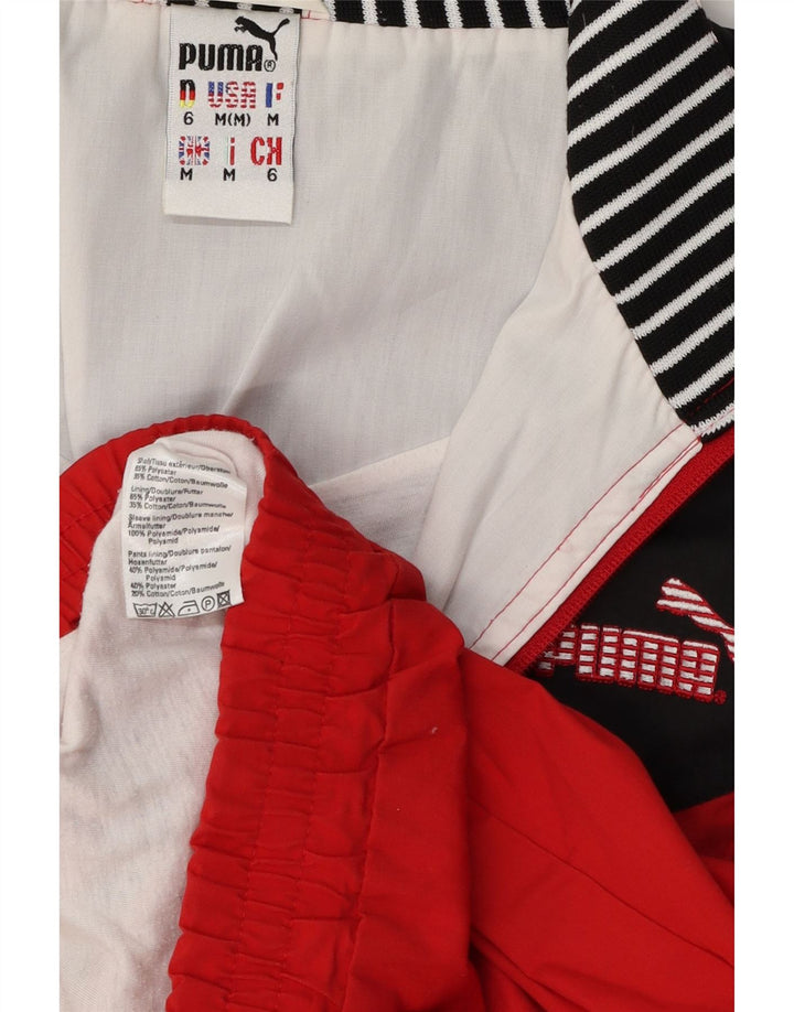 Puma Veste de Survêtement Homme Rouge Moyen Polyester Colorblock