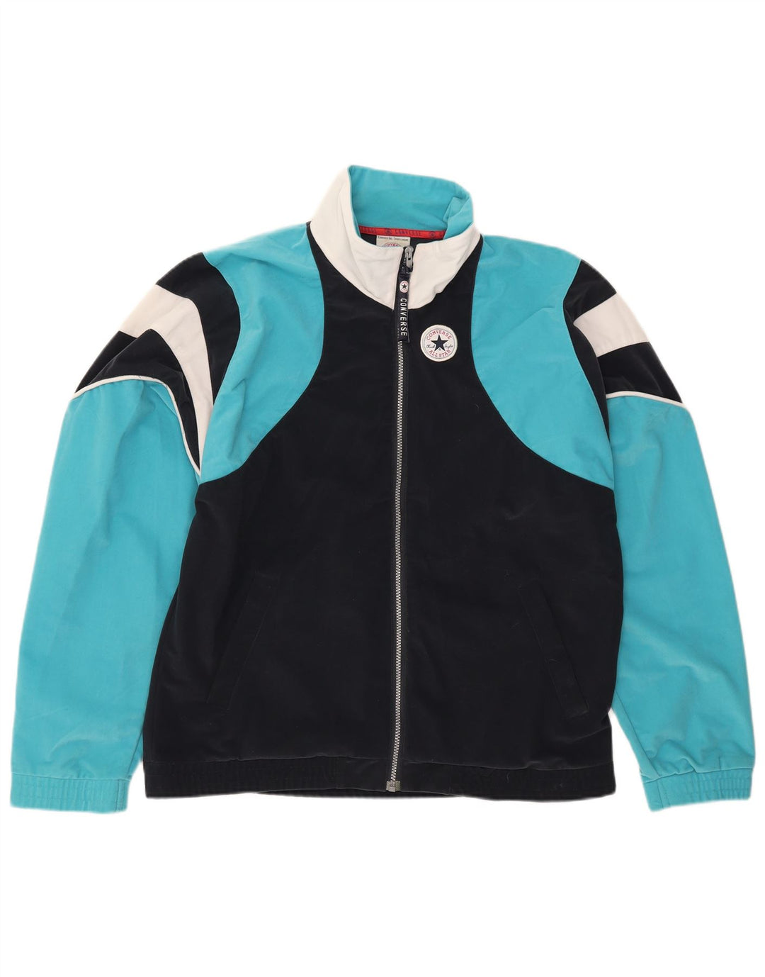 CONVERSE Veste de survêtement Chuck Taylor pour hommes, grande taille, bleu marine