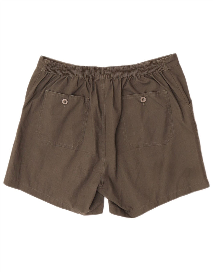 Leader Short décontracté pour homme W34 Large Kaki Polyester