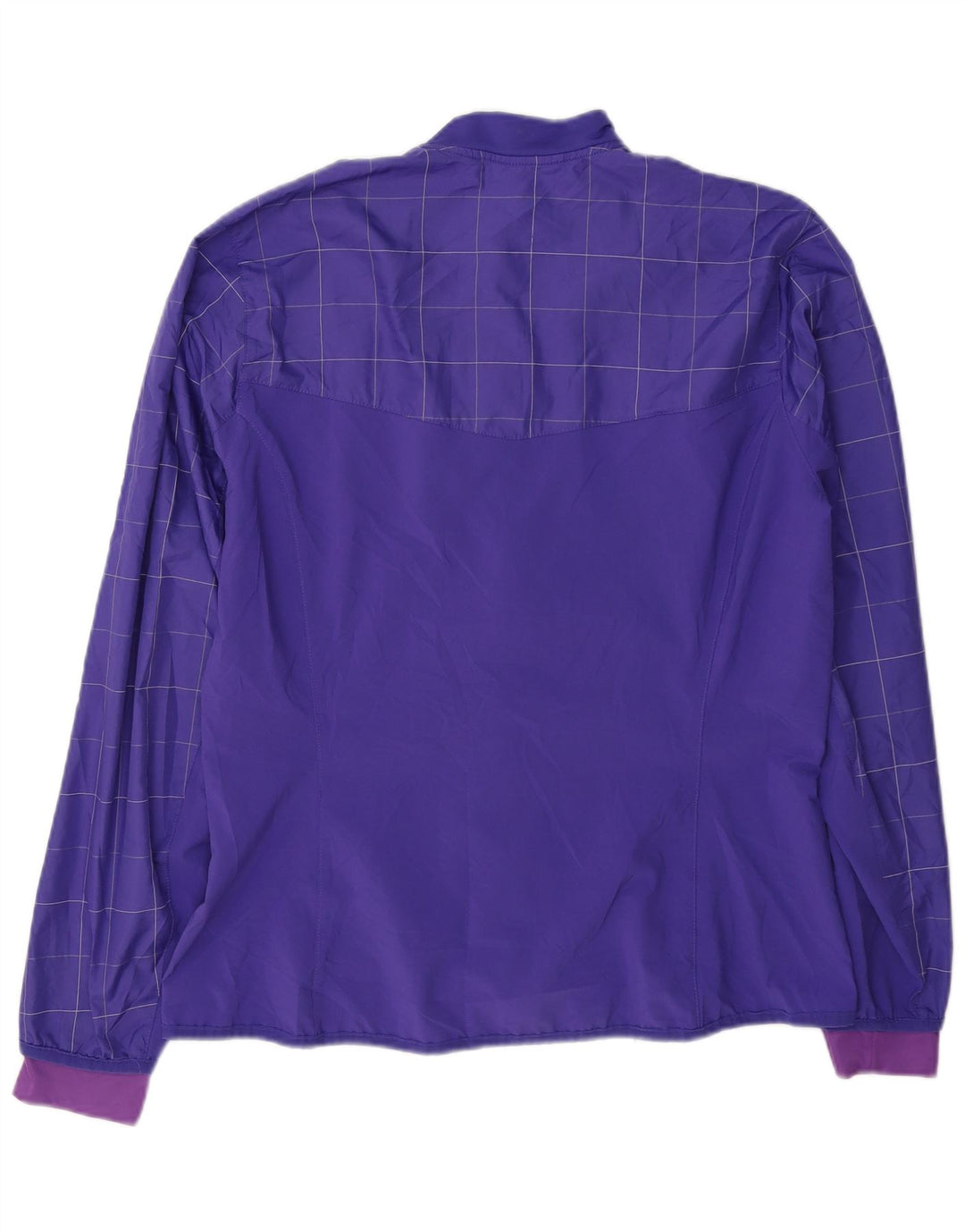 Adidas Veste de survêtement pour femme UK 16 Large Violet Check Polyester