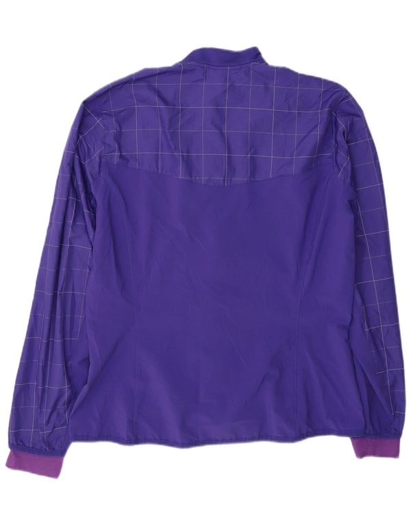 Adidas Veste de survêtement pour femme UK 16 Large Violet Check Polyester