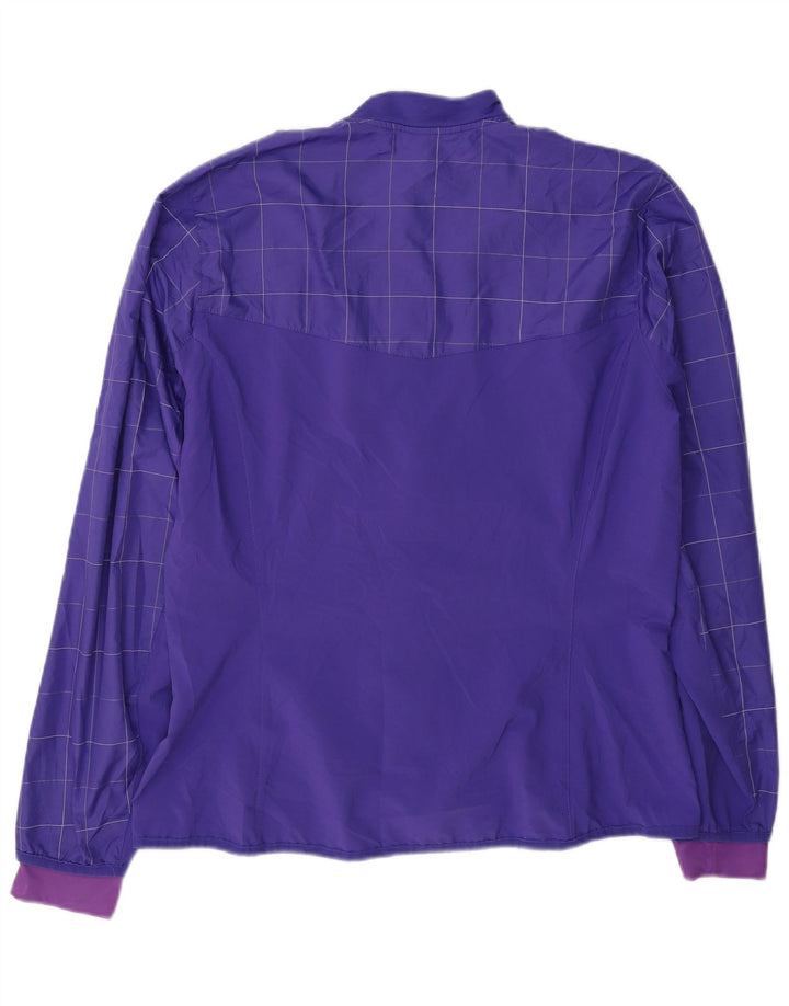 Adidas Veste de survêtement pour femme UK 16 Large Violet Check Polyester