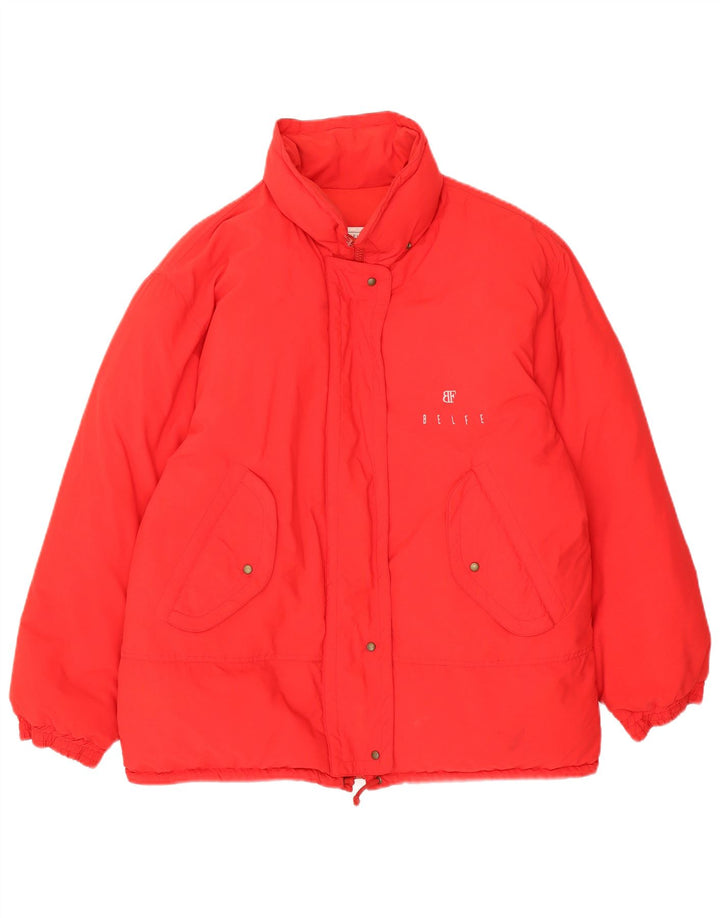 Belfe & Veste matelassée surdimensionnée pour femme UK 16 Large Rouge