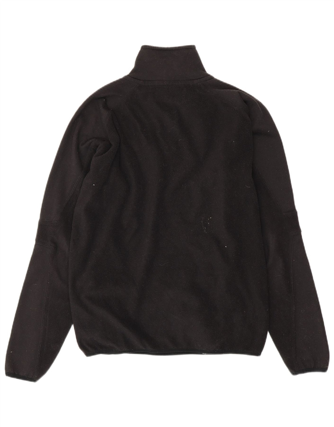 KAPPA Pull polaire à col zippé pour homme Large Noir Polyester