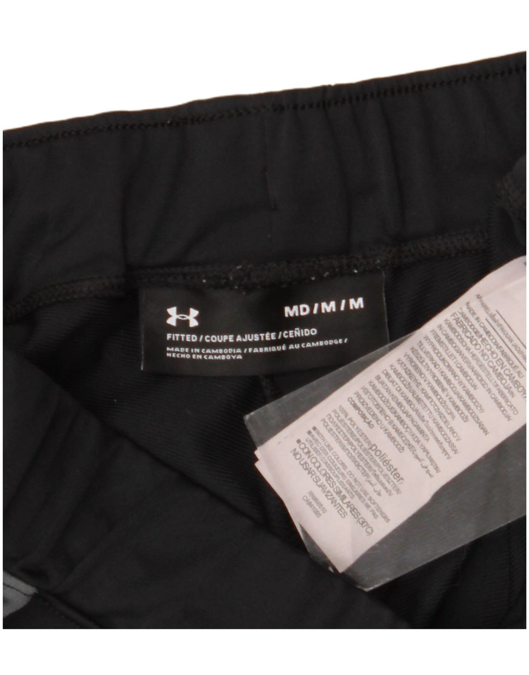 Under Armour Pantalon de Survêtement Homme Noir Moyen Polyester Colorblock