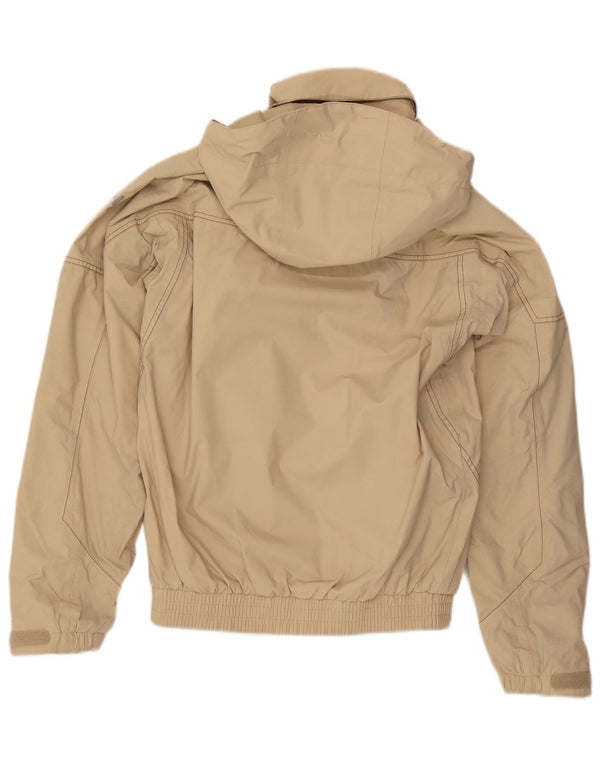 Helly Hansen Veste bomber à capuche graphique pour homme UK 36 Petit nylon beige