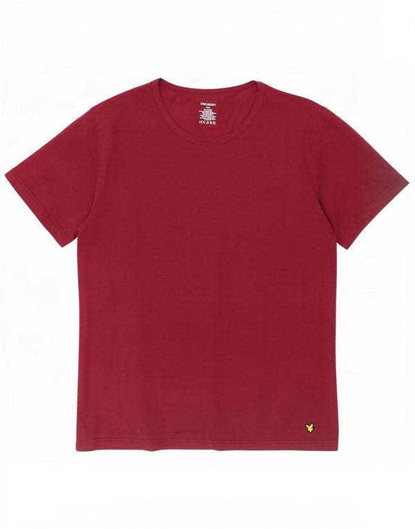 Lyle & Scott T-shirt pour femme UK 20 2XL Coton bordeaux