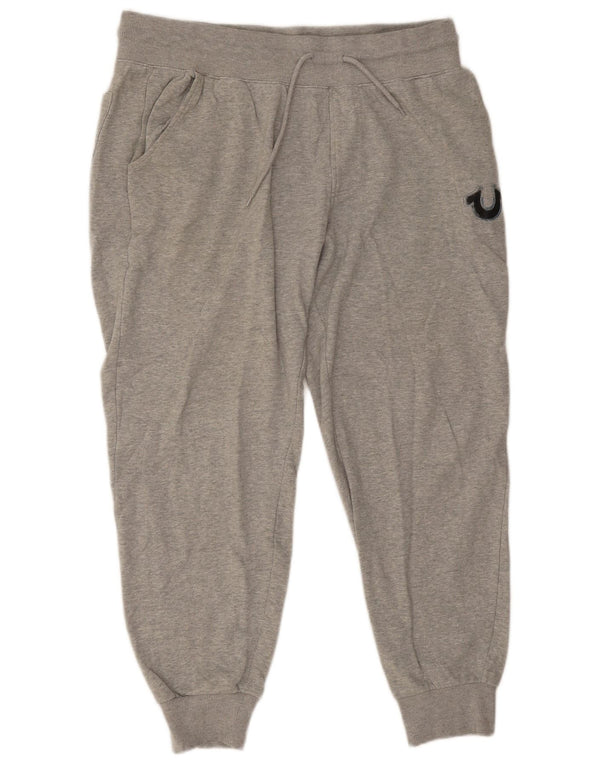 True Religion Pantalon de survêtement pour femme Joggers UK 16 Large Gris Moucheté