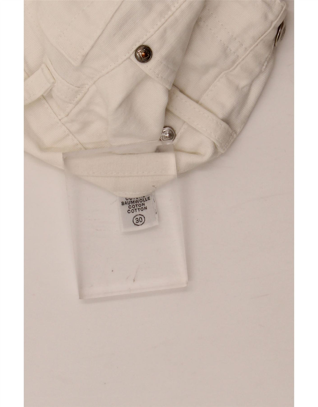 LAURA BIAGIOTTI Jean droit femme W28 L30 coton blanc