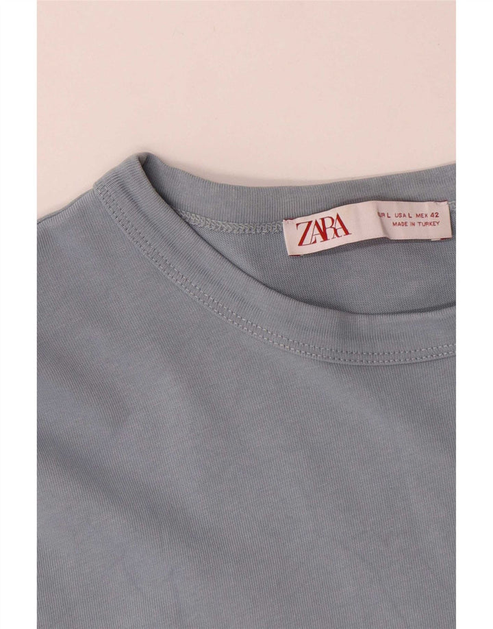 Zara Homme Top Manches Longues Grand Bleu