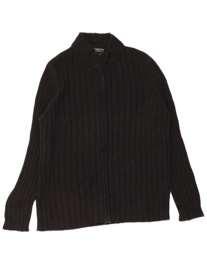 ZARA Homme Cardigan Pull XL Noir Coton