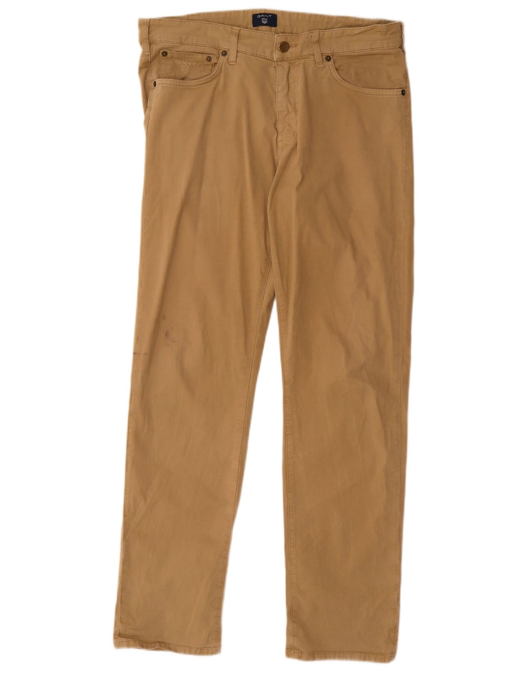 Gant Pantalon décontracté droit pour homme W32 L32 Beige