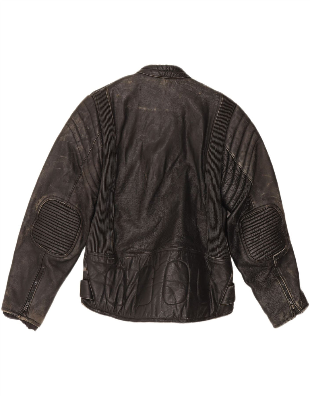 veste motard en cuir homme vintage UK 36 petit motard noir