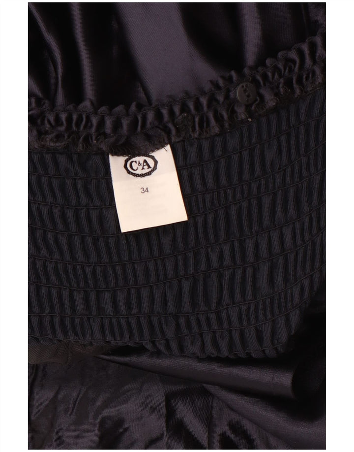 C & A Robe Princesse Bustier Femme EU 34 XS Violet Triacétate