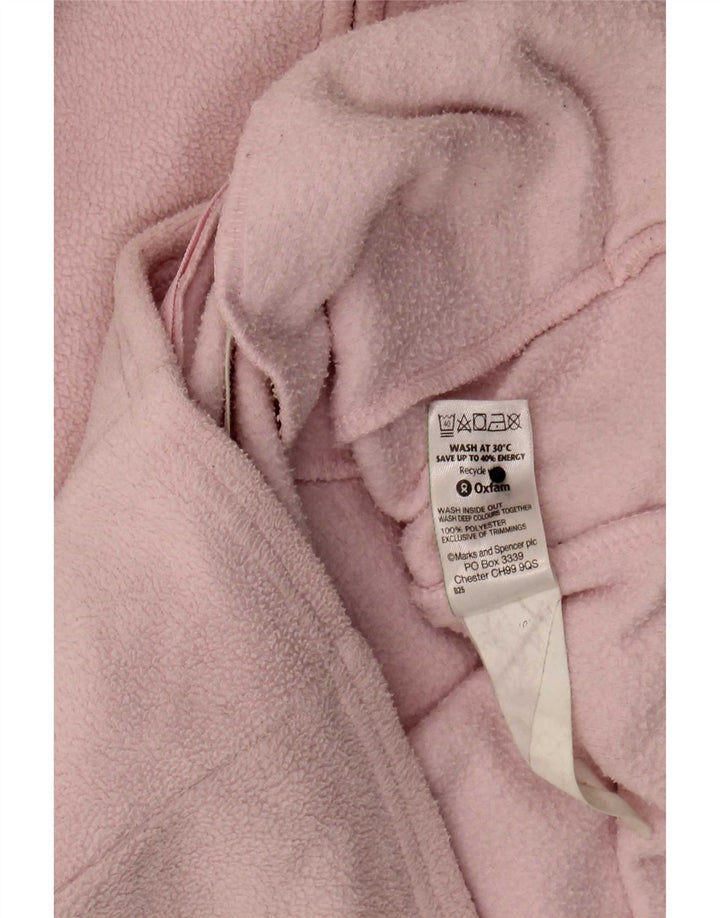 Marks & Spencer Veste polaire pour femme UK 14 Large Rose Polyester
