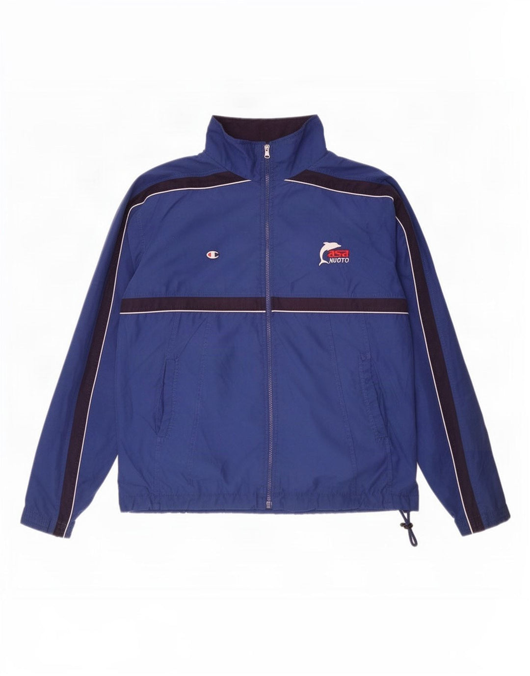 Champion Veste de Survêtement Homme Bleu Moyen Colourblock