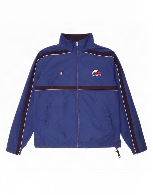 Champion Veste de Survêtement Homme Bleu Moyen Colourblock