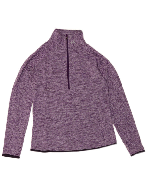 Under Armour Haut de survêtement pour femme UK 12 Violet moyen moucheté