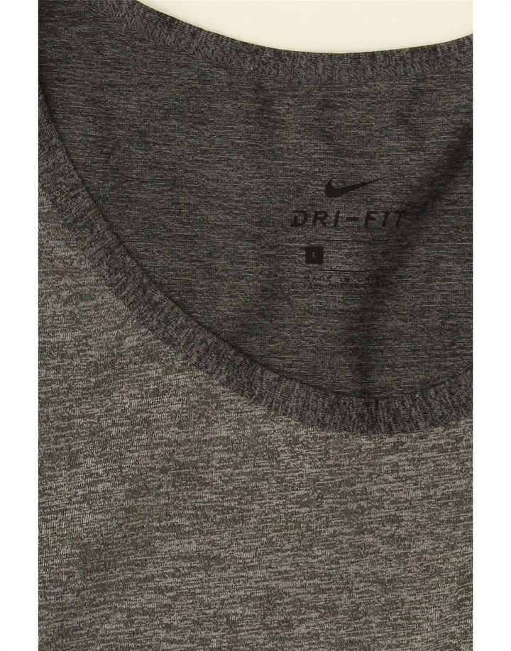 Nike Hommes Dri Fit Débardeur Grand Gris Moucheté