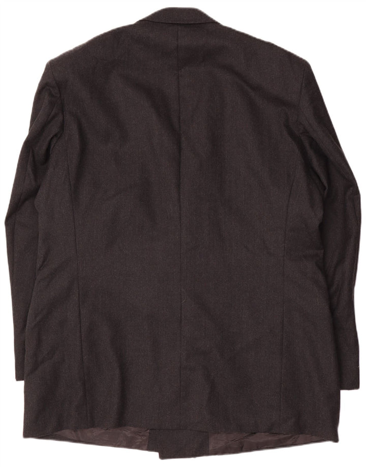 Marks & Spencer Veste blazer double boutonnage pour homme UK 44 XL Gris laine vierge