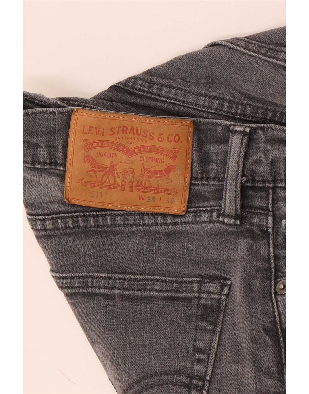 Levi's Jean Slim 511 Homme W34 L30 Gris