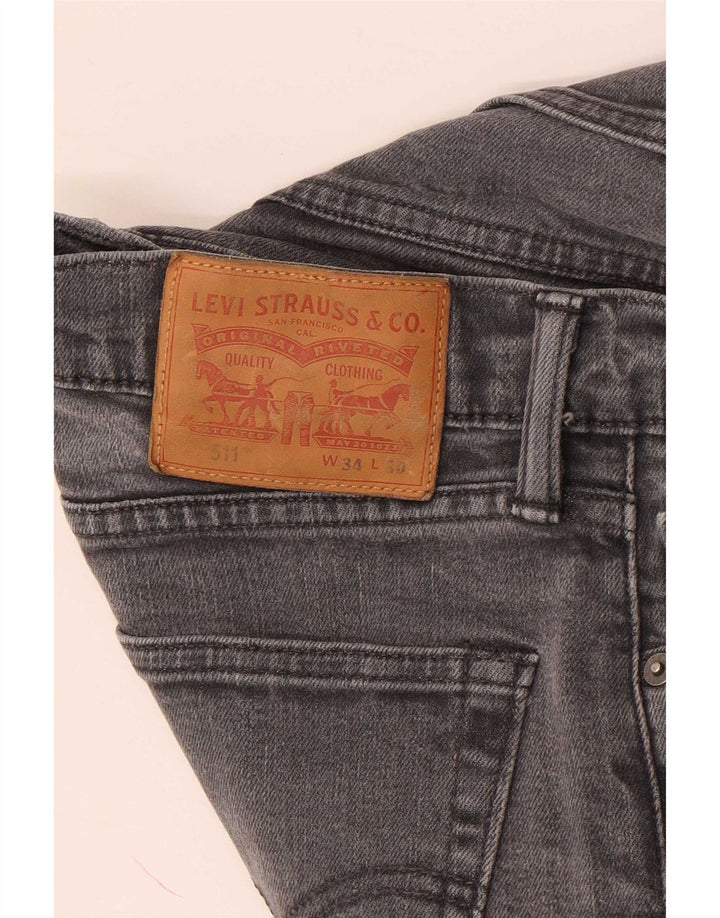 Levi's Jean Slim 511 Homme W34 L30 Gris