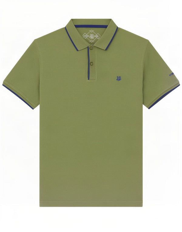 Harmont & Blaine Polo coupe régulière pour homme en coton vert 2XL