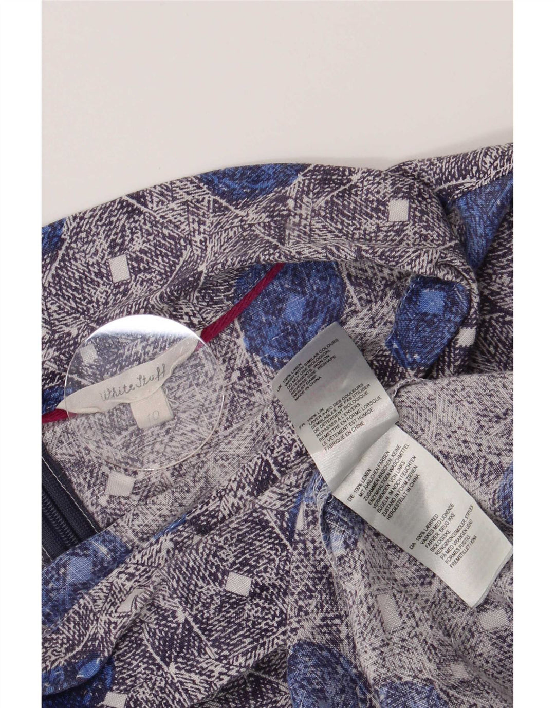 Blouse White Stuff Femme UK 10 Petit Lin Floral Bleu