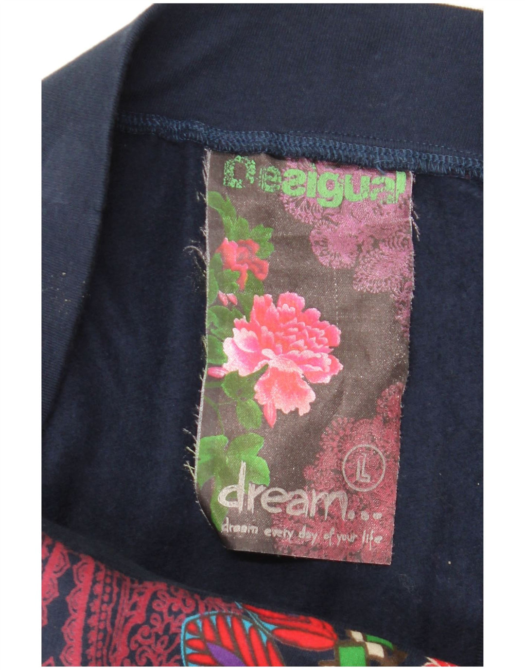 Desigual Femme Graphic Mini Jupe Large W32 Coton Géométrique Multicolore