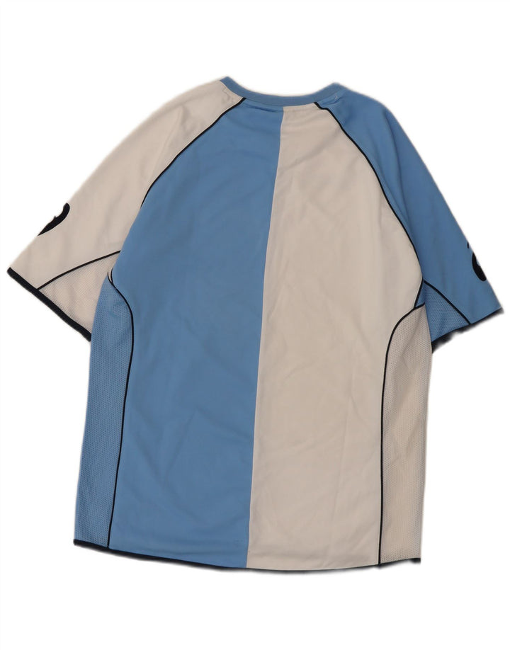 Asics T-Shirt Graphique Homme Blanc Moyen Polyester Colorblock