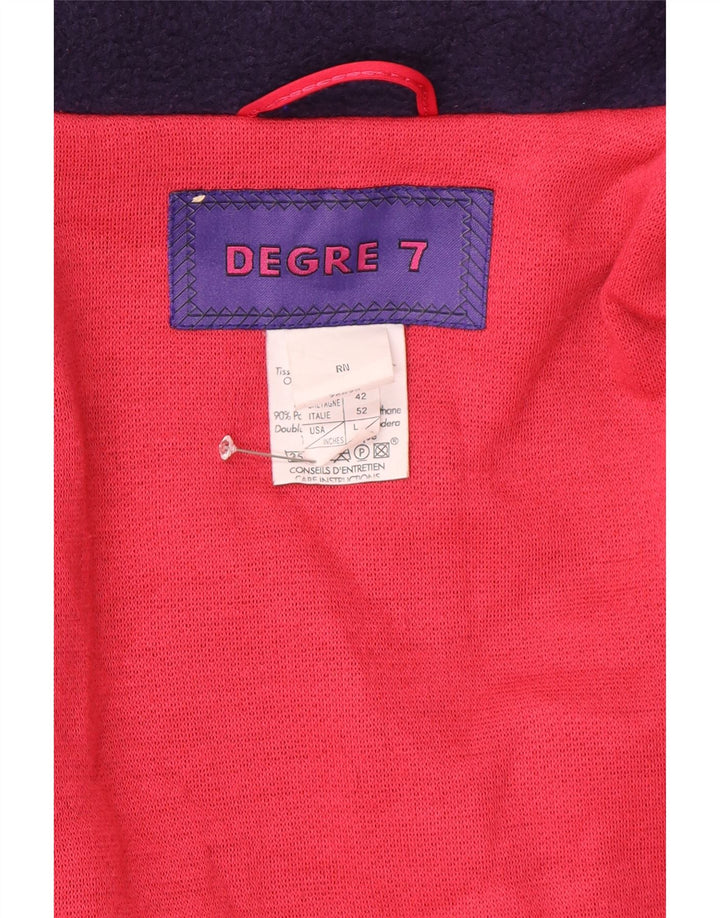 Degre 7 Veste de ski à capuche pour homme IT 52 XL Bleu marine Colourblock Polyester