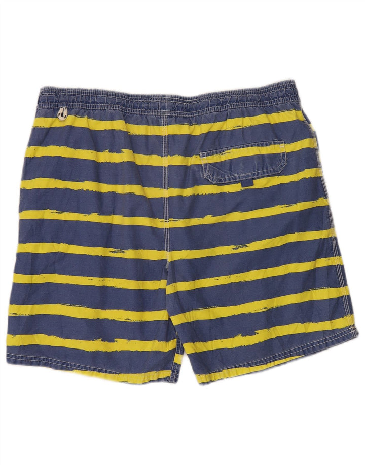 BODEN Short de Bain Homme Large Bleu Rayé